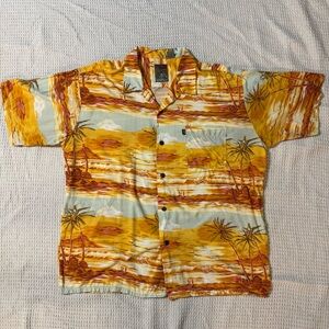 Pineapple Connection Tropical Sunset Hawaii Men's Shirt Made in USA